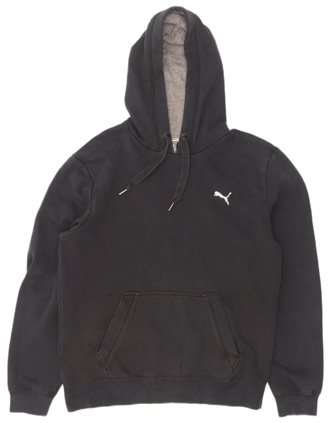 Puma Mens Hoodie Jumper Medium Black Cotton