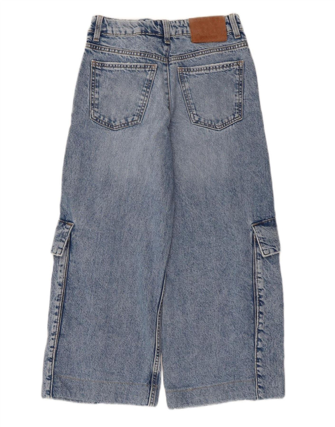 Zara Boys Cargo Capri Jeans 13-14 Years W28 L22 Blue
