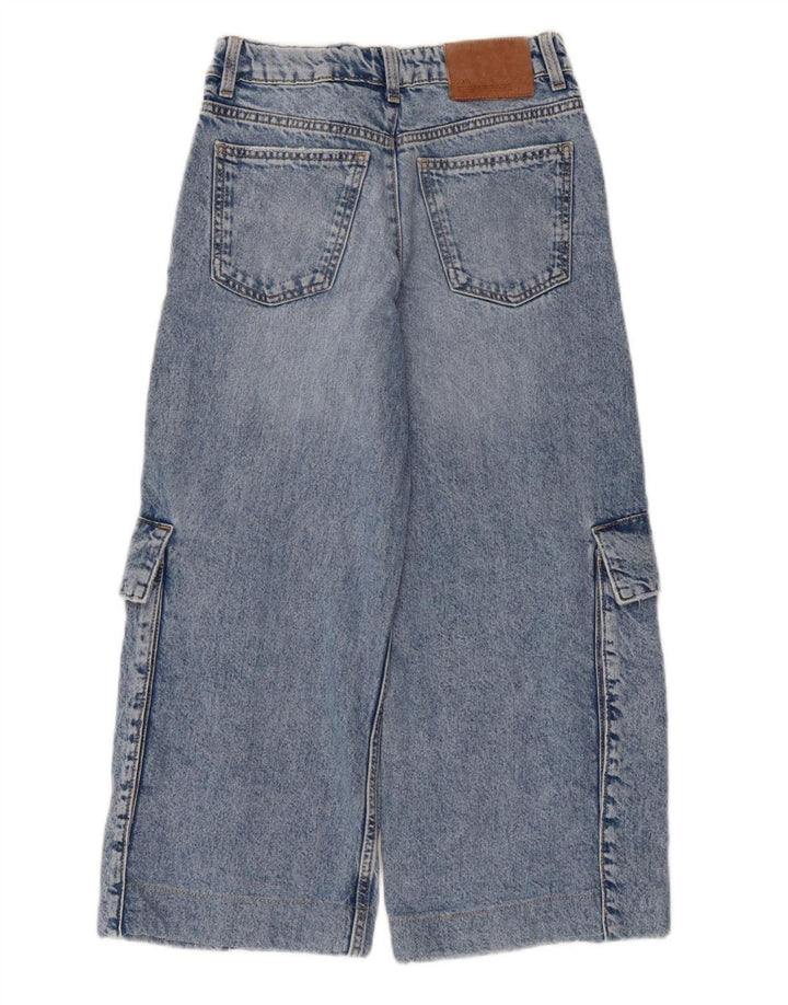 Zara Boys Cargo Capri Jeans 13-14 Years W28 L22 Blue