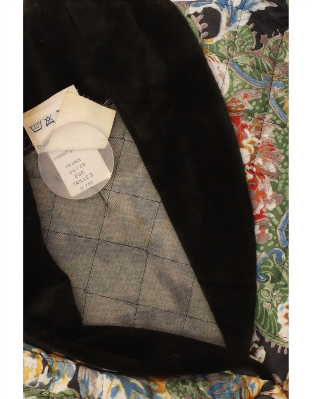 Damart Womens Quilted Jacket EU 46/48 XL Multicoloured Floral Polyester