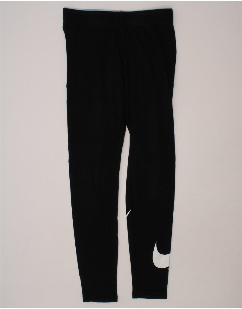 NIKE Womens Graphic Leggings UK 8 Small  Black Vintage Nike and Second-Hand Nike from Messina Hembry 