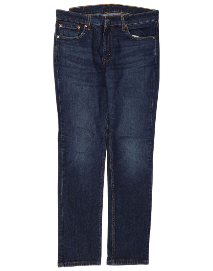 Levi's Mens 511 Slim Jeans W33 L32 Navy Blue Cotton