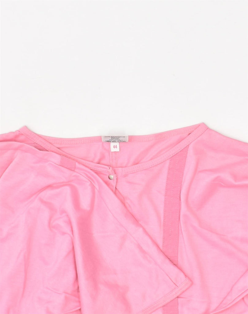 VINTAGE Womens Batwing Crop Top IT 44 Medium Pink Cotton | Vintage Vintage | Thrift | Second-Hand Vintage | Used Clothing | Messina Hembry 