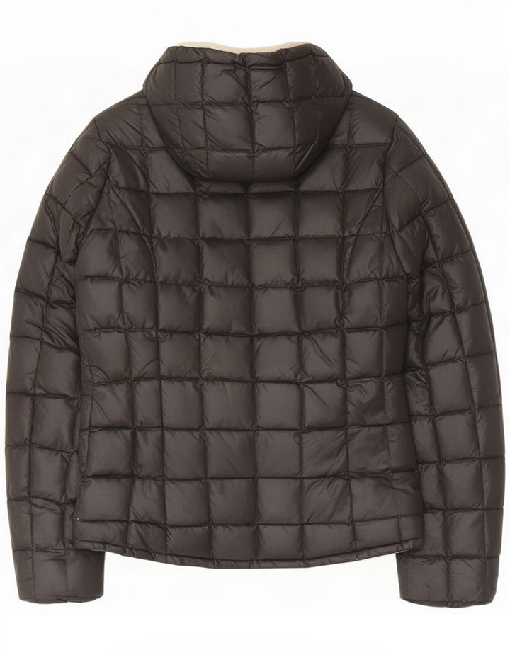 K-Way Boys Hooded Padded Jacket 8-9 Years Black Polyester
