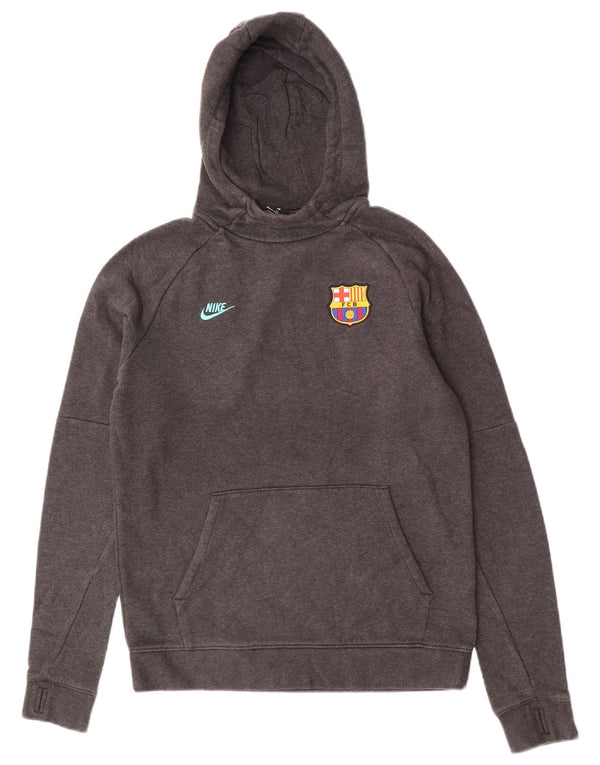 Nike Boys Barcolana Hoodie Jumper 13-14 Years XL  Grey Cotton