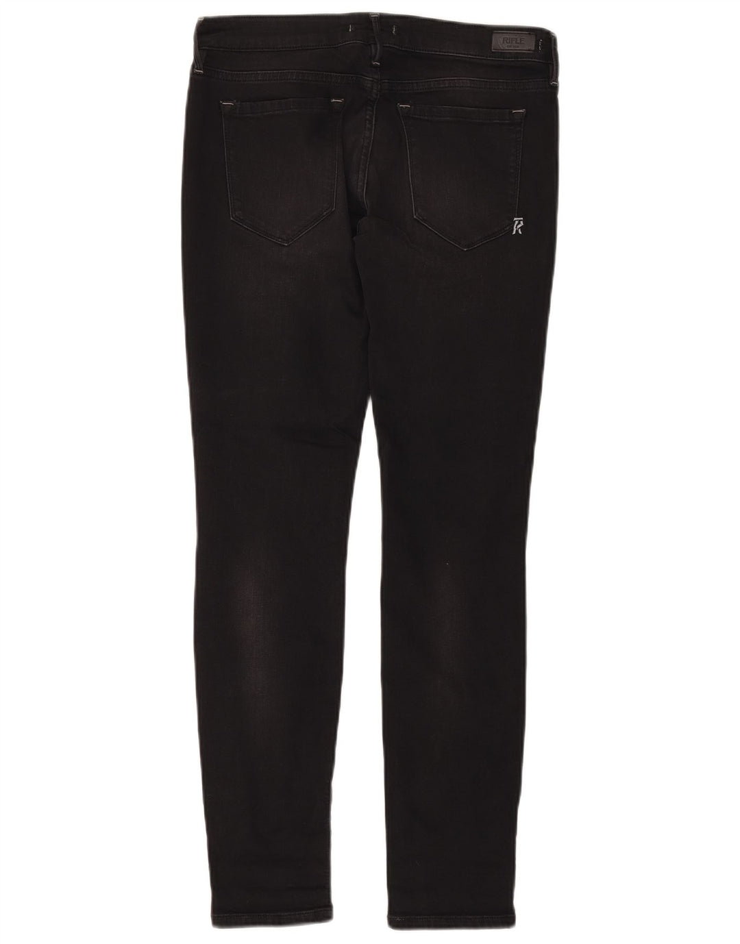 Rifle Womens Skinny Jeans W29 L29 Black Cotton