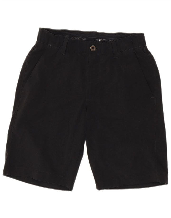 UNDER ARMOUR Mens Heat Gear Chino Shorts W28 Small Black Polyester