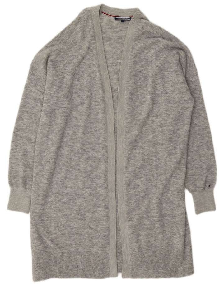 Tommy Hilfiger Womens Oversized Longline Cardigan Sweater UK 10 Small Grey