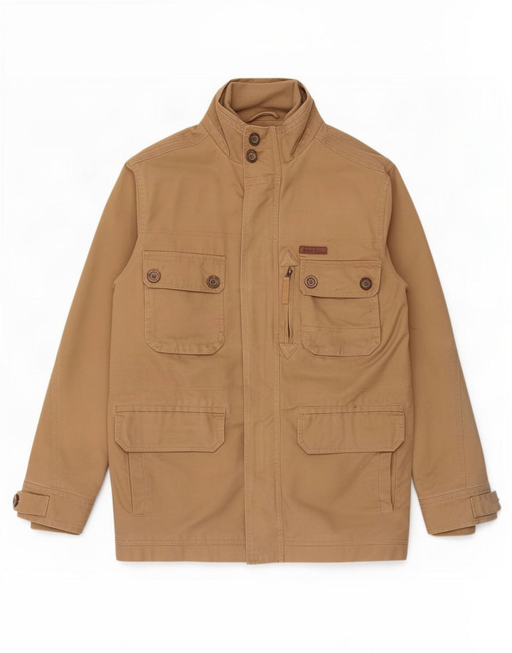 Weird Fish Mens Utility Jacket UK 36 Small Brown