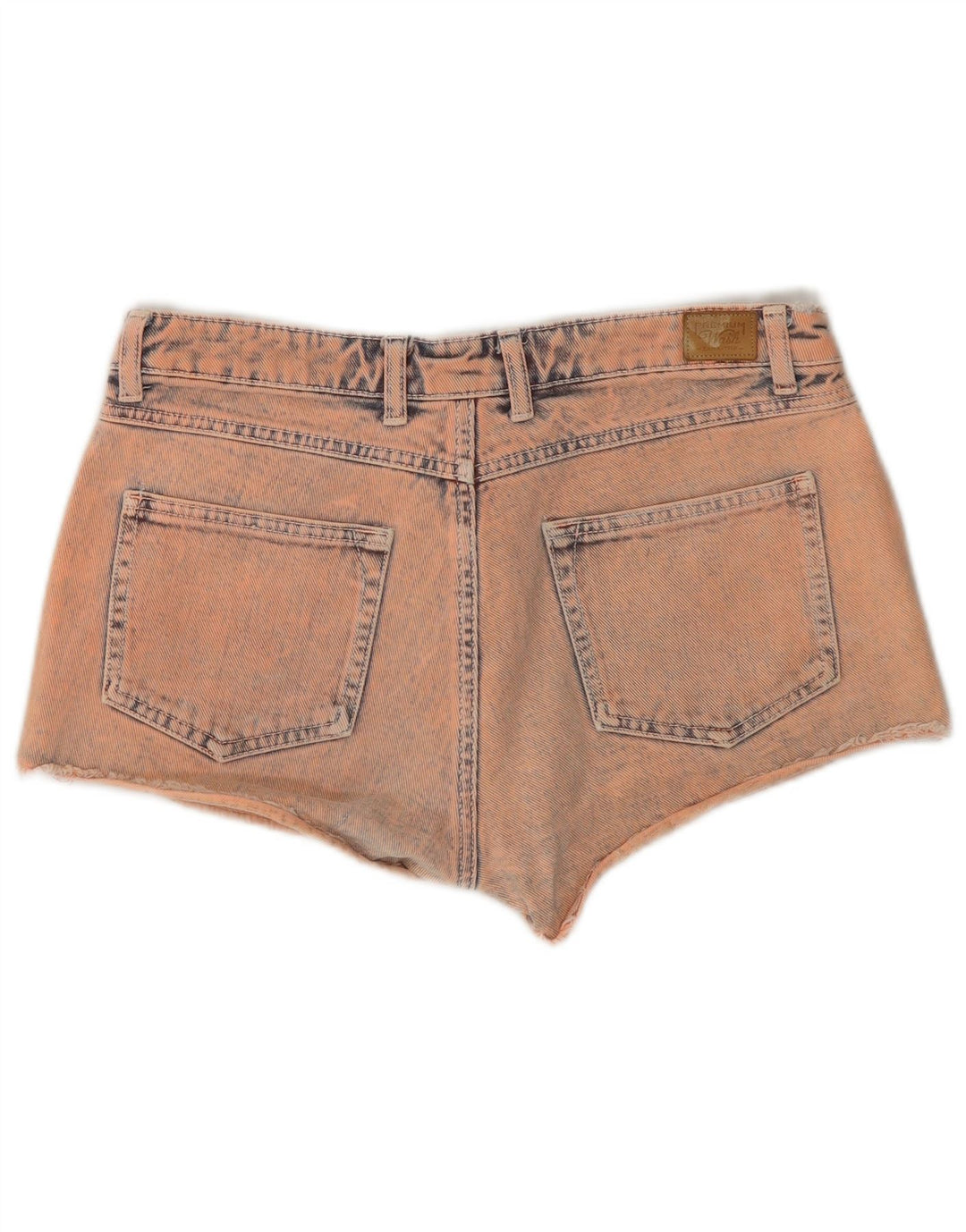 Zara Womens Denim Distressed Hot Pants EU 40 Medium W30  Pink