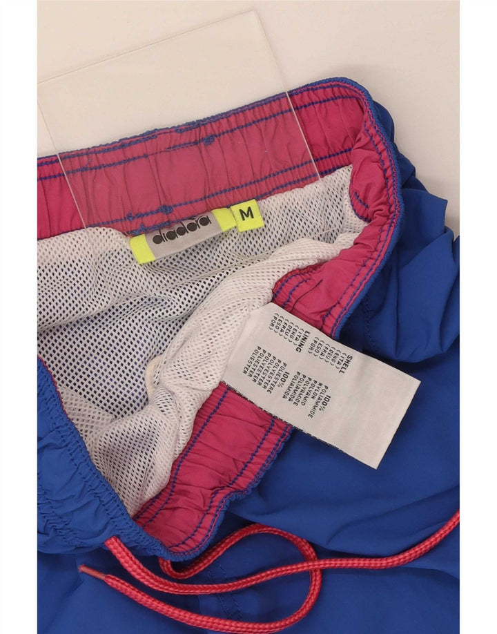 Diadora Mens Graphic Swimming Shorts Medium Blue Polyester