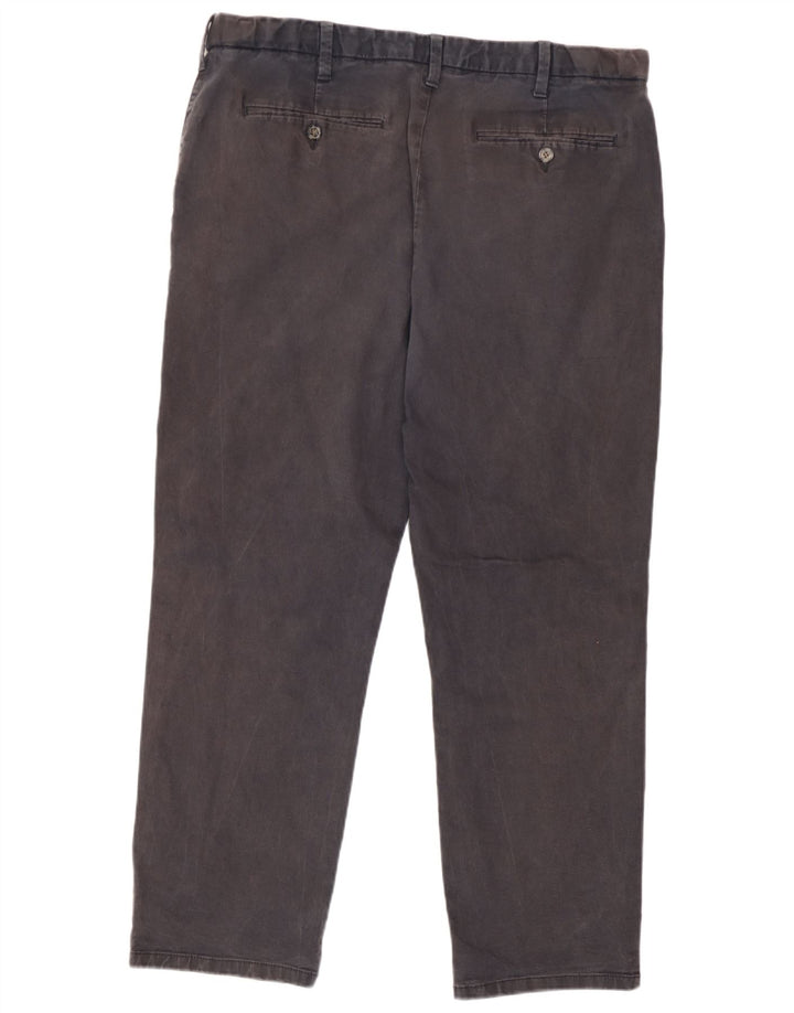 Marks & Spencer Mens Regular Chino Trousers W38 L29 Navy Blue Cotton