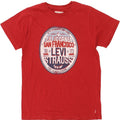 LEVI'S Boys Graphic T-Shirt Top 13-14 Years Red Cotton Vintage Levi's and Second-Hand Levi's from Messina Hembry 