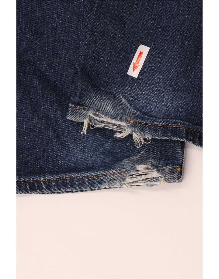 Diesel Mens Larkee Regular Straight Jeans W34 L32 Blue Cotton