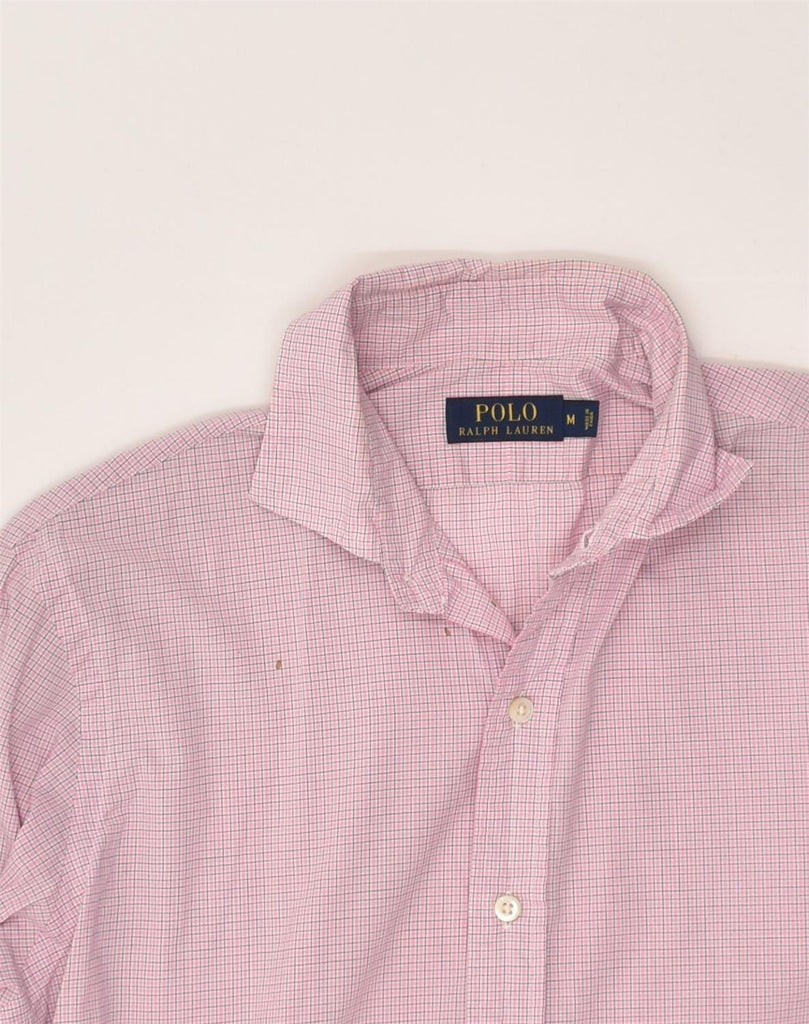 POLO RALPH LAUREN Mens Shirt Medium Pink Check Cotton | Vintage Polo Ralph Lauren | Thrift | Second-Hand Polo Ralph Lauren | Used Clothing | Messina Hembry 