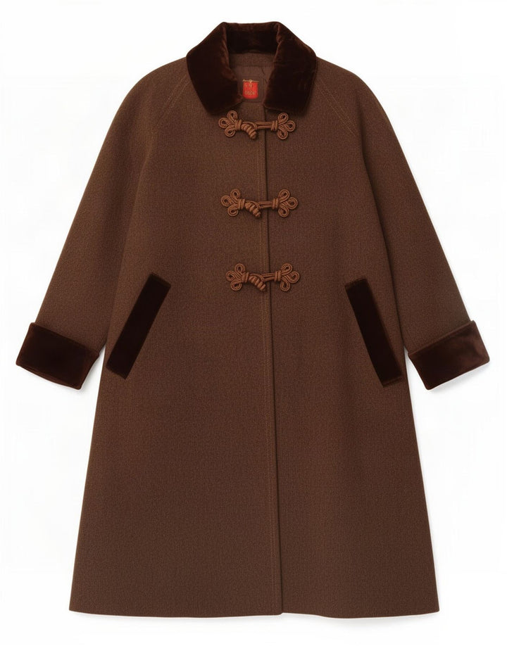 Ritz Saddler Womens Trachten Oversized Duffle Coat EU 40 Medium Brown