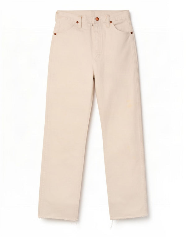 Wrangler Womens High Rise Capri Jeans W27 L22 White Cotton
