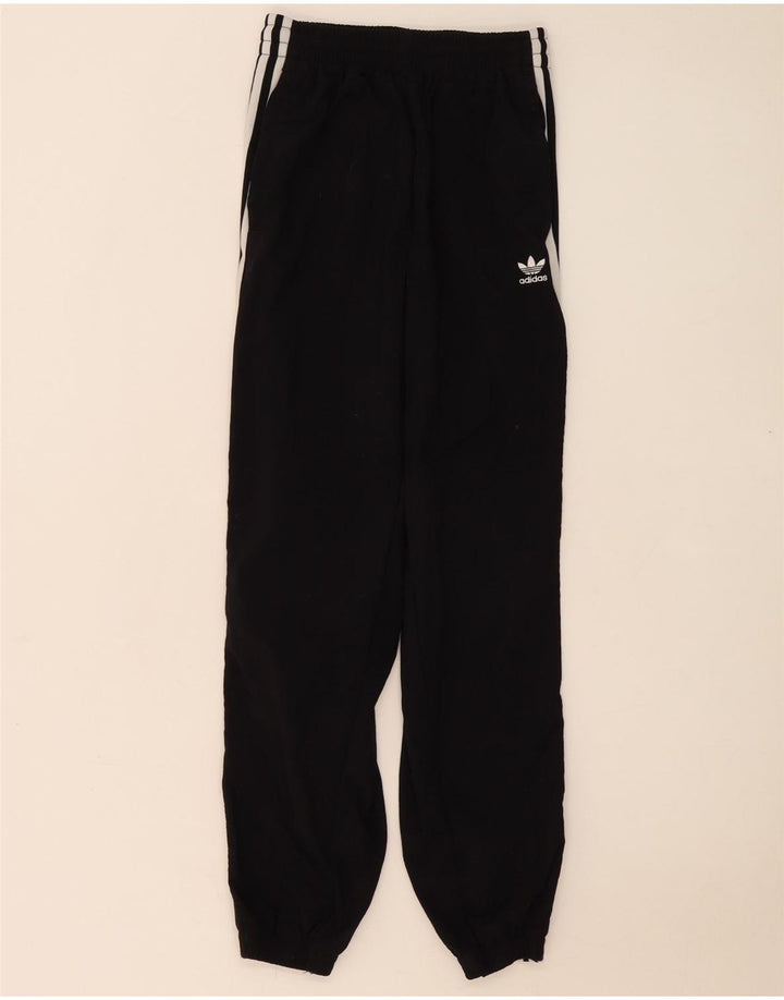 Adidas Womens Tracksuit Trousers Joggers UK 8 Small Black Polyester
