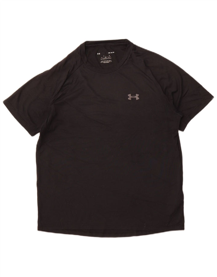 UNDER ARMOUR Mens T-Shirt Top Medium Black Polyester