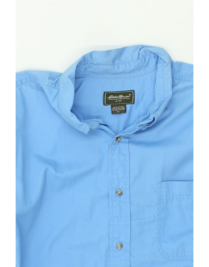 EDDIE BAUER Mens Shirt XL Blue Cotton | Vintage Eddie Bauer | Thrift | Second-Hand Eddie Bauer | Used Clothing | Messina Hembry 