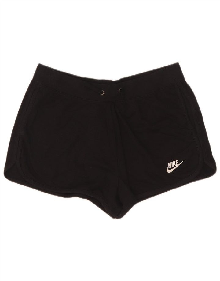 Nike Womens Sport Shorts UK 14 Large Black Polyester