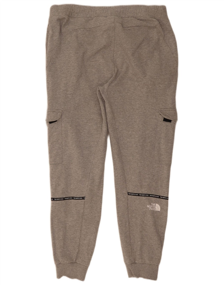 The North Face Mens Graphic Tracksuit Trousers Joggers Medium Grey Flecked