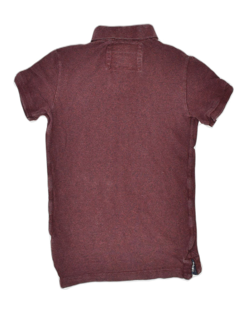 SUPERDRY Mens Polo Shirt Small Maroon Cotton | Vintage | Thrift | Second-Hand | Used Clothing | Messina Hembry 