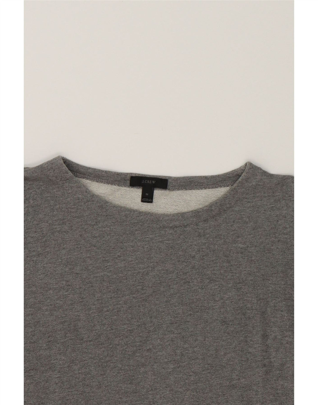 J. CREW Womens Sweatshirt Jumper UK 14 Medium Grey Cotton Vintage J. Crew and Second-Hand J. Crew from Messina Hembry 