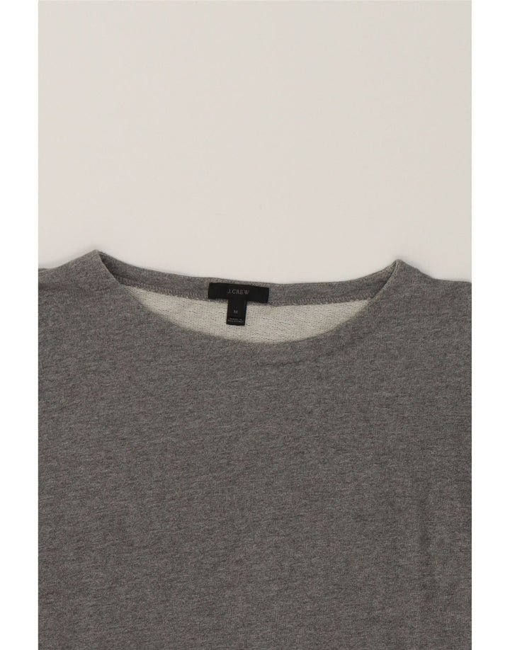 J. CREW Womens Sweatshirt Jumper UK 14 Medium Grey Cotton Vintage J. Crew and Second-Hand J. Crew from Messina Hembry 