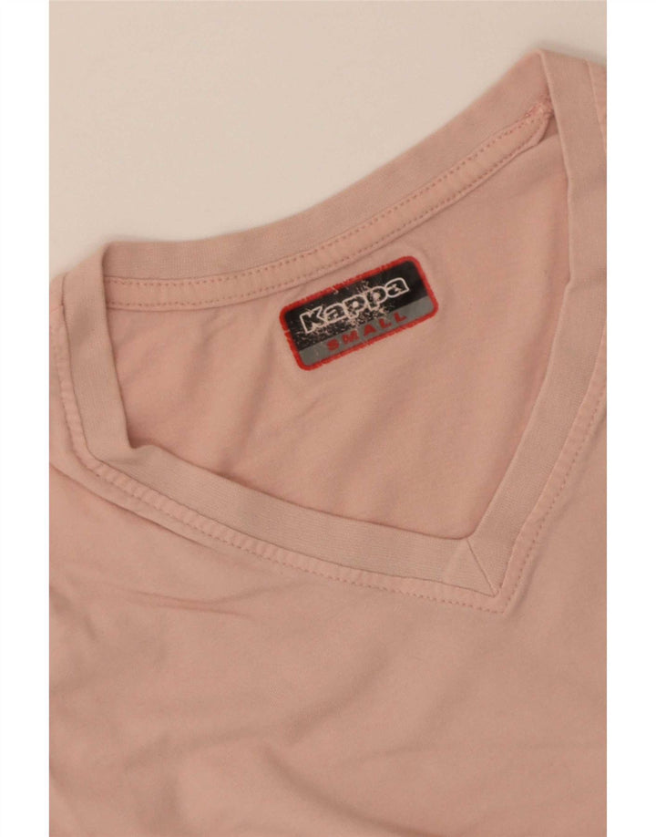 Kappa Womens Crop T-Shirt Top UK 10 Small Pink