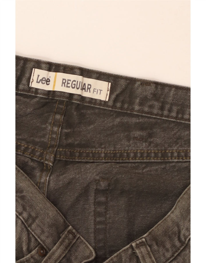Lee Mens Regular Fit Straight Jeans W38 L32 Grey