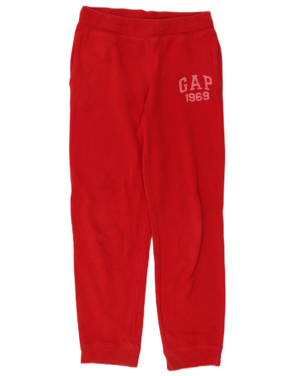 Gap Girls Graphic Tracksuit Trousers Joggers 12-13 Years XL Red Cotton