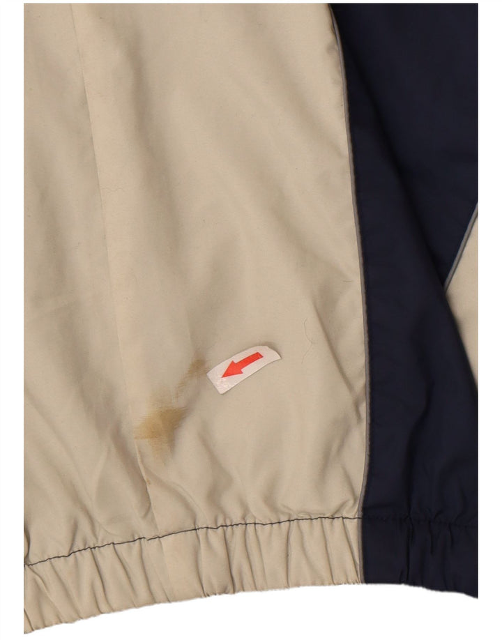Nike Boys Graphic Rain Jacket 11-12 Years Large Navy Blue Colourblock