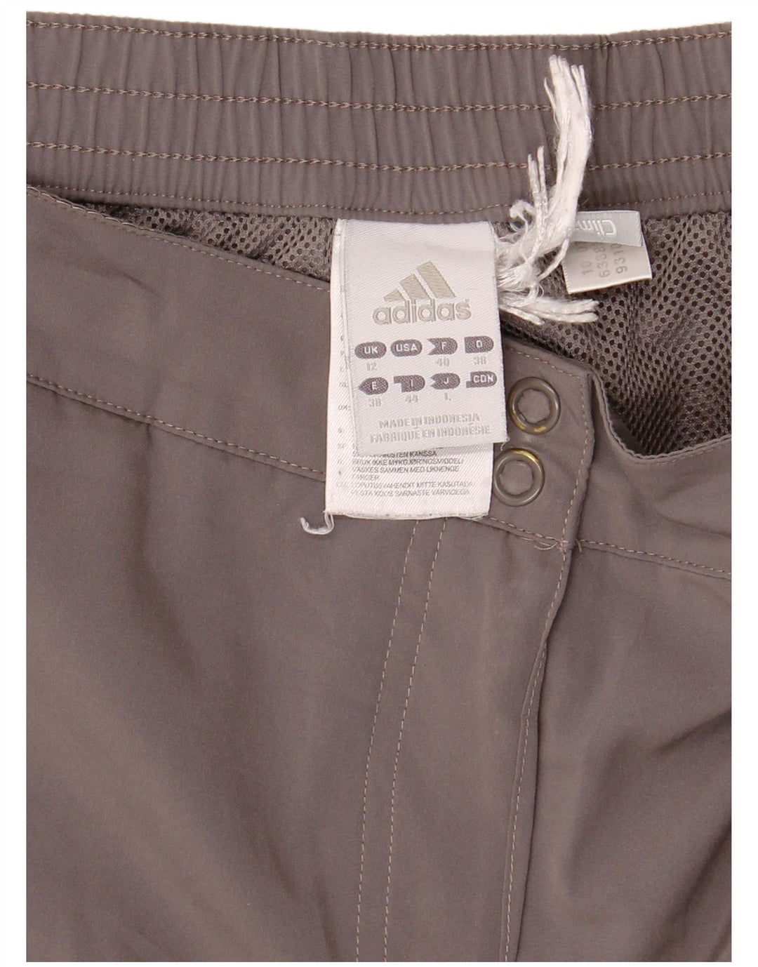 Adidas Womens Climalite Bermuda Sport Shorts UK 12 Medium Grey