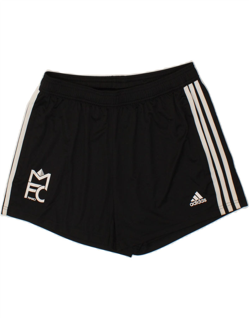 ADIDAS Womens Climacool Sport Shorts UK 16/18 Large  Black Polyester Vintage Adidas and Second-Hand Adidas from Messina Hembry 