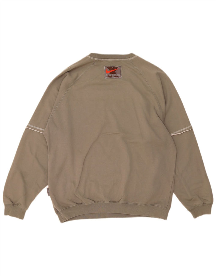 Nike Mens Sweatshirt Jumper UK 42/44 Large Grey Cotton