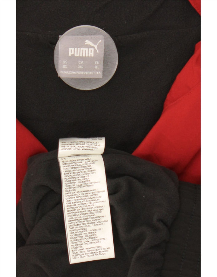 Puma Mens Tracksuit Top Jacket 3XL Red Colourblock Polyester