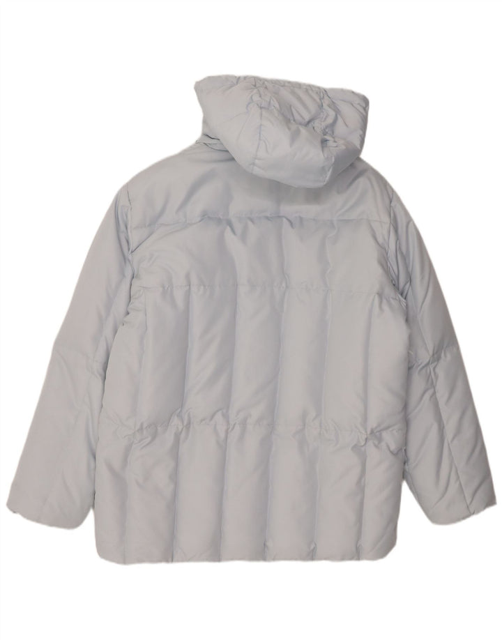 ELHO Womens Hooded Padded Jacket UK 14 Large Blue Polyester