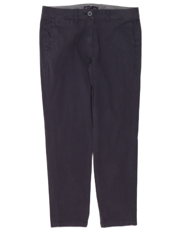 Marks & Spencer Womens Petite Chino Trousers UK 10 Small W30 L27 Navy Blue