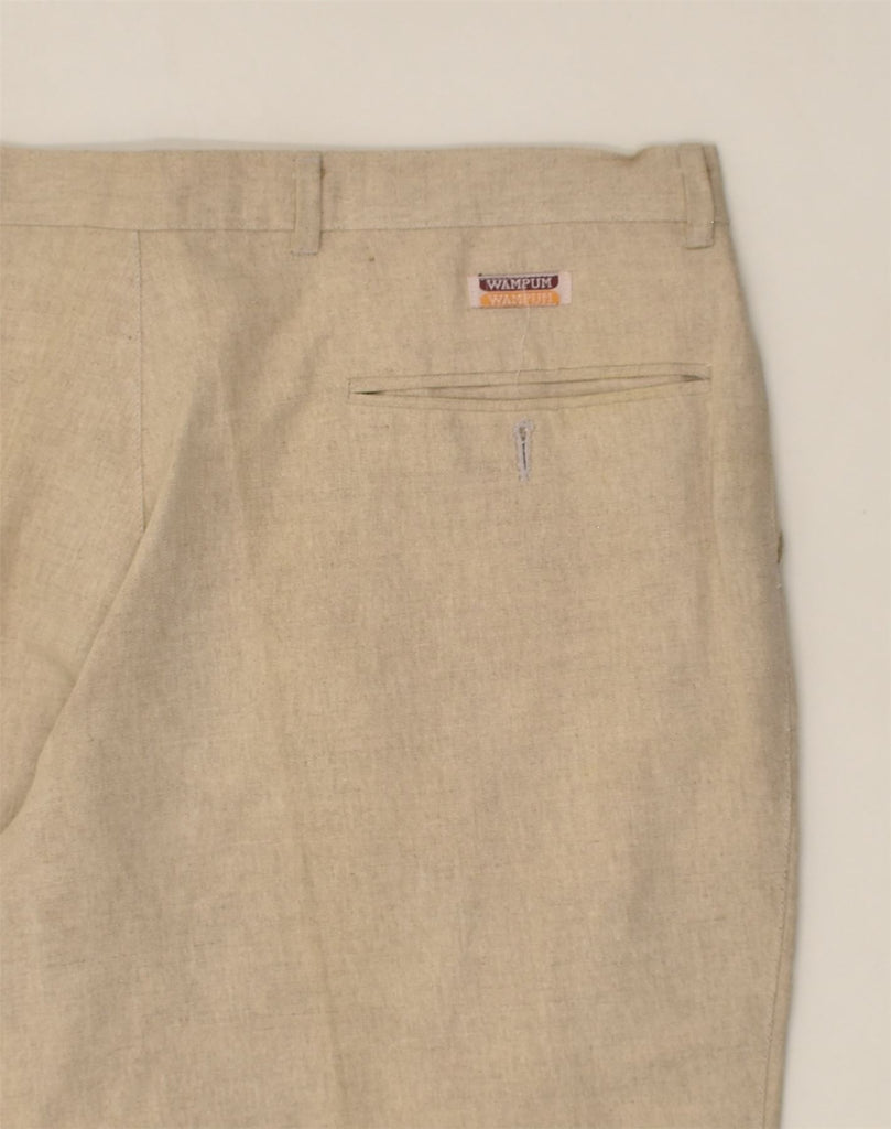 WAMPUM Mens Pegged Chino Trousers W34 L34 Beige | Vintage Wampum | Thrift | Second-Hand Wampum | Used Clothing | Messina Hembry 