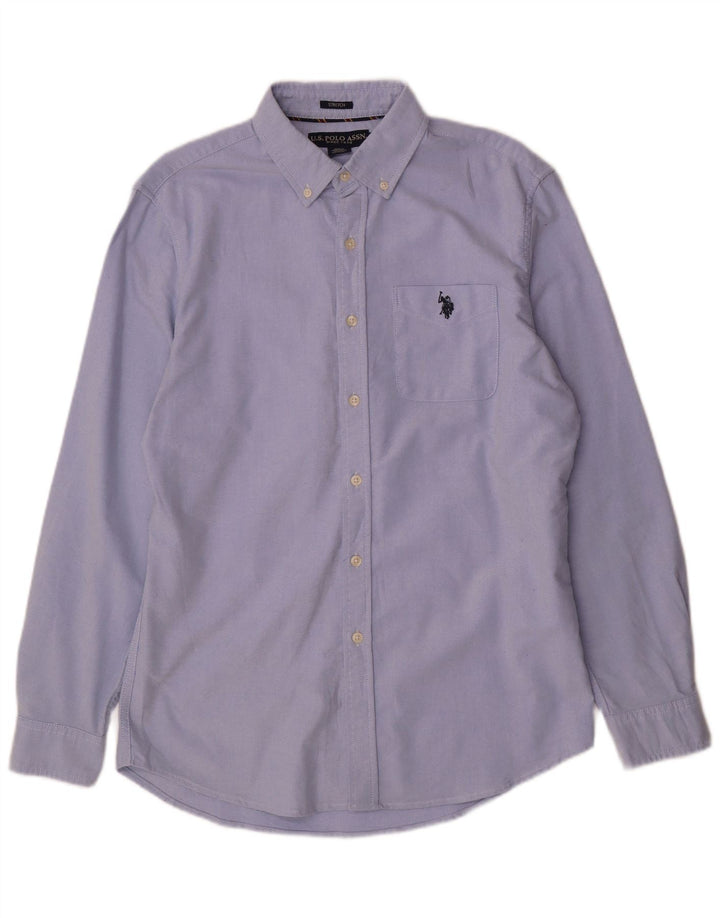 U.S. Polo Assn. Mens Shirt Medium Blue Cotton