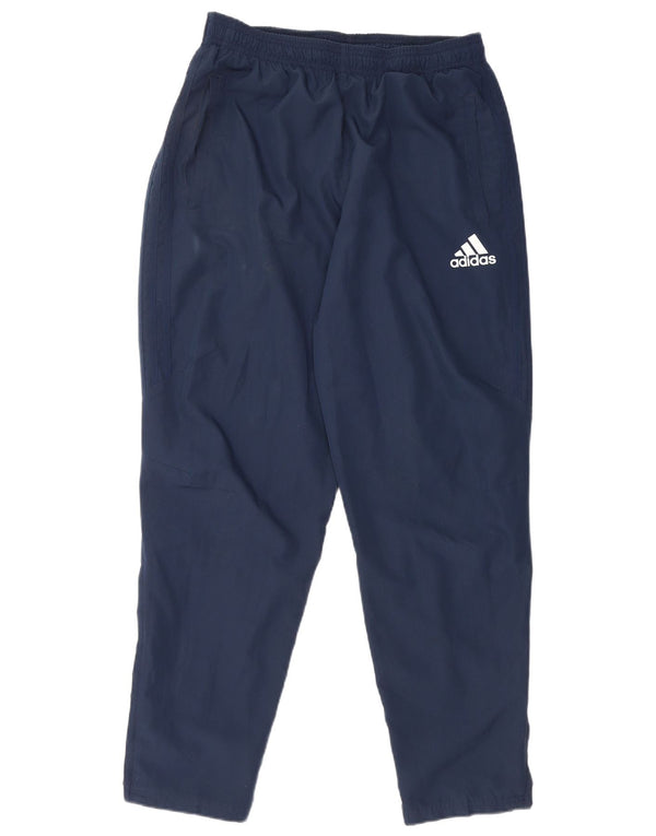 Adidas Womens Climalite Tracksuit Trousers UK 14 Large  Navy Blue Polyester