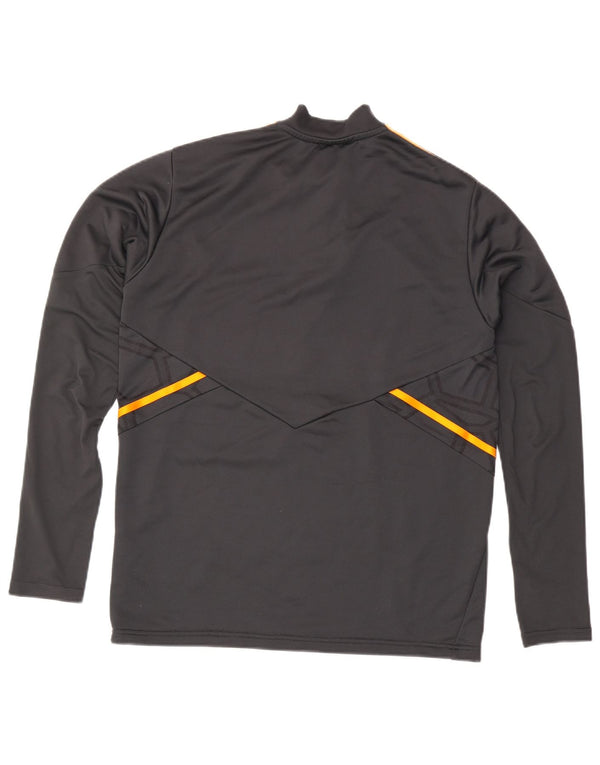 Adidas Mens Leeds United FC Graphic Pullover Tracksuit Top Large Grey