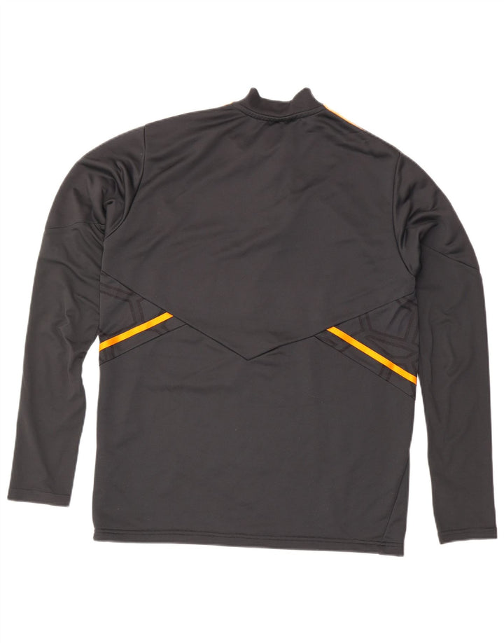 Adidas Mens Leeds United FC Graphic Pullover Tracksuit Top Large Grey