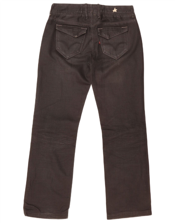 Levi's Mens Straight Jeans W29 L32 Black Cotton