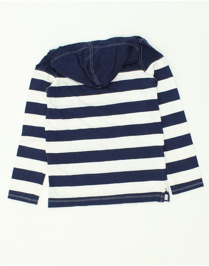 TOMMY HILFIGER Girls Hoodie Jumper 8-9 Years Medium  Navy Blue Striped | Vintage Tommy Hilfiger | Thrift | Second-Hand Tommy Hilfiger | Used Clothing | Messina Hembry 