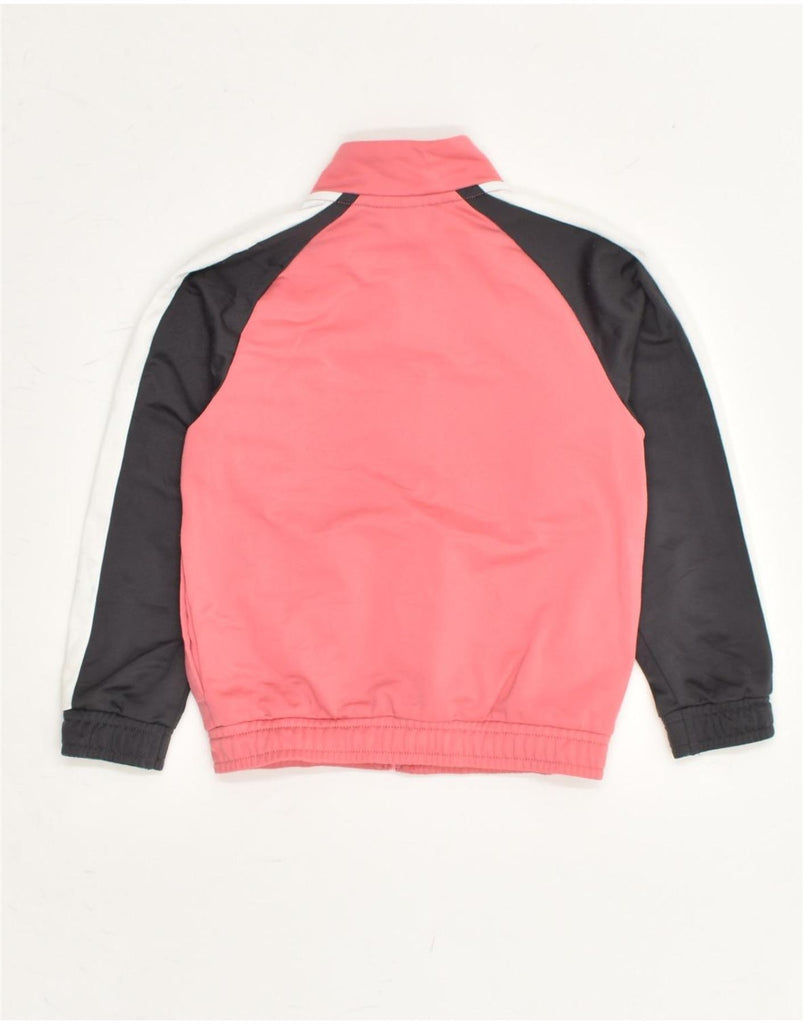 PUMA Girls Graphic Tracksuit Top Jacket 3-4 Years Pink Colourblock | Vintage Puma | Thrift | Second-Hand Puma | Used Clothing | Messina Hembry 