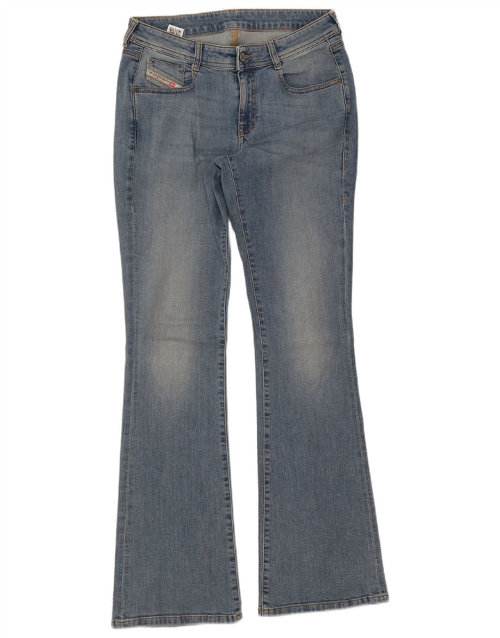 Diesel Womens Flared Jeans W29 L33 Blue Cotton
