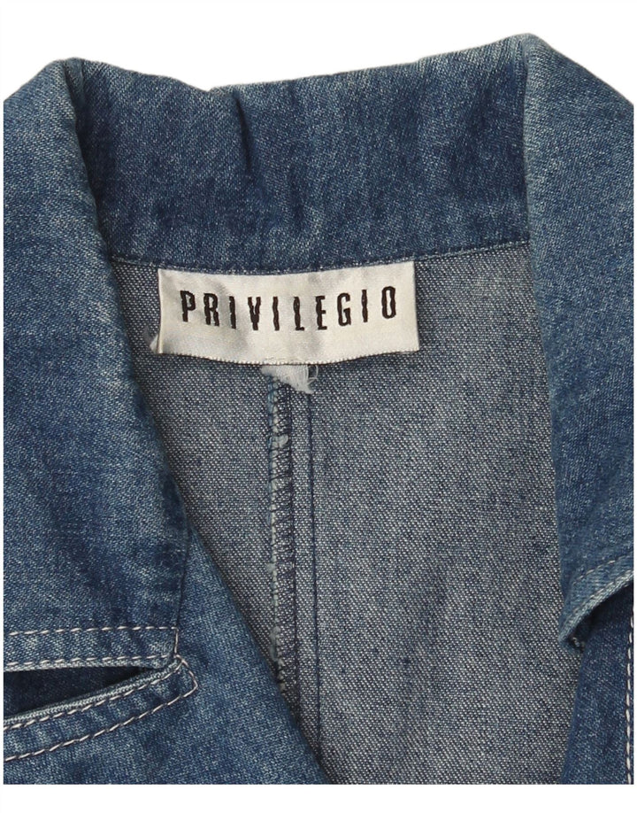 Privilegio Womens Denim Dress UK 14 Medium Blue