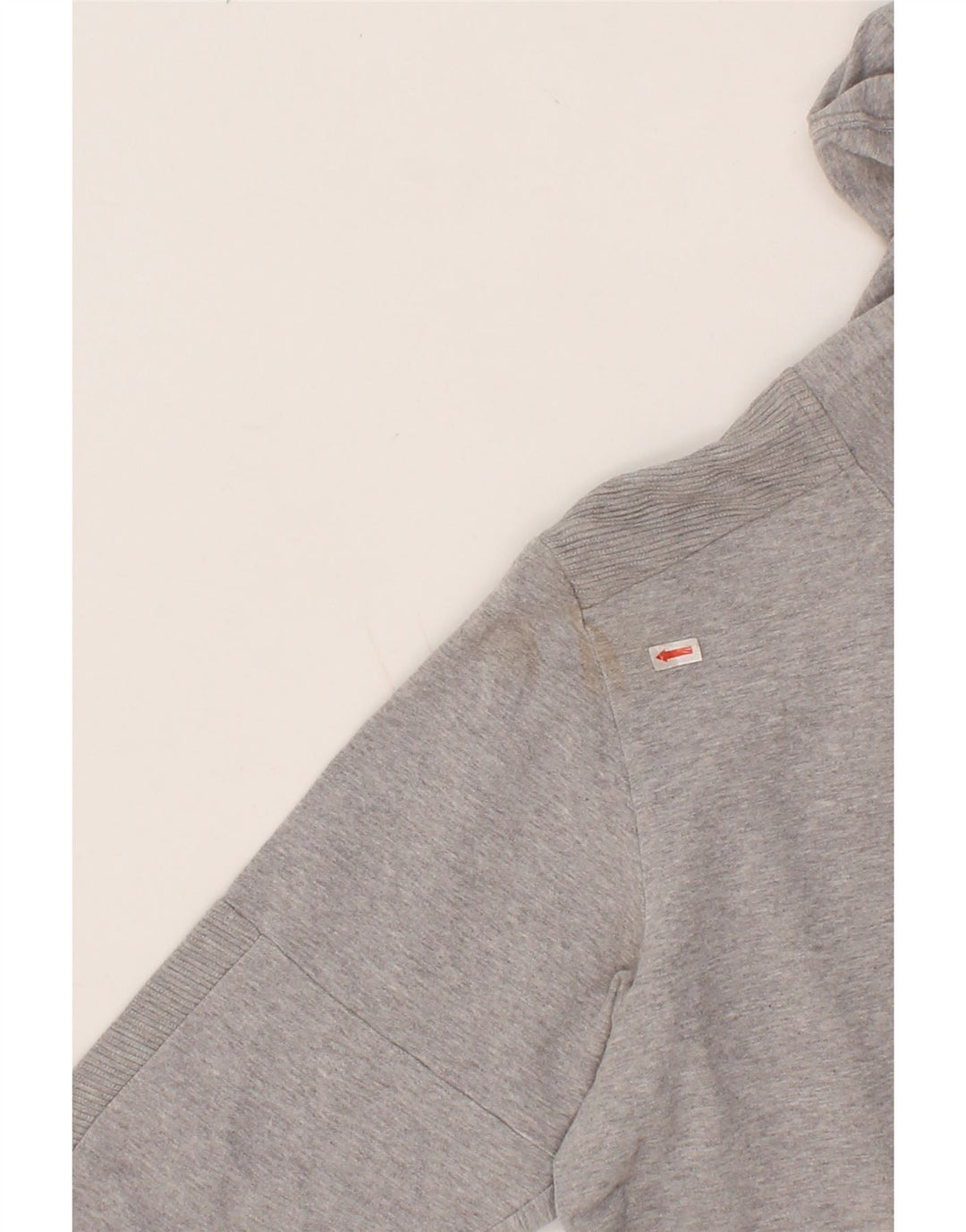 ADIDAS Womens Hoodie Jumper UK 14 Medium Grey Cotton Vintage Adidas and Second-Hand Adidas from Messina Hembry 